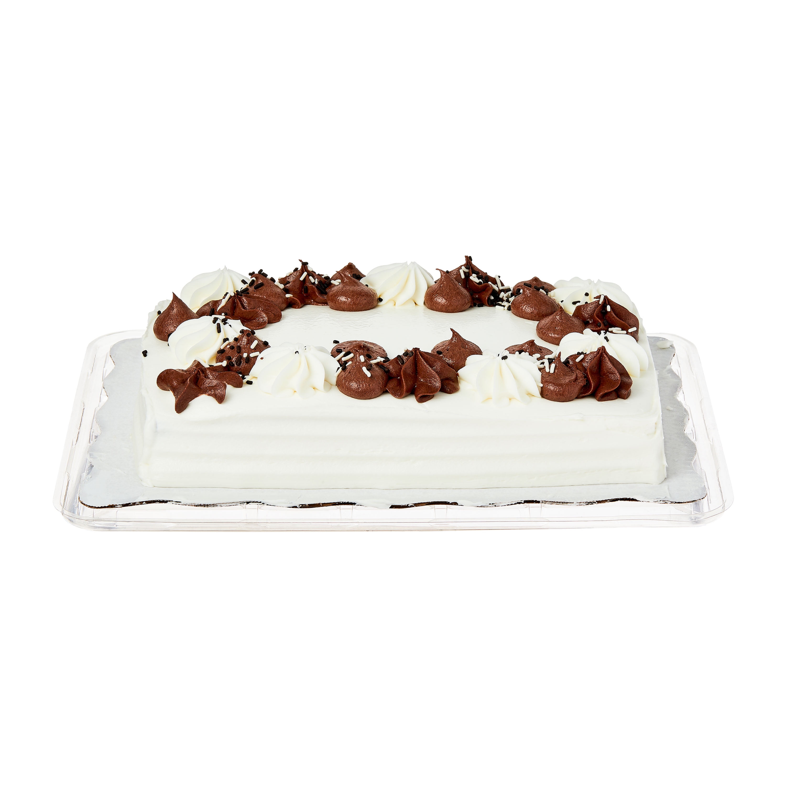 Freshness Guaranteed Half Chocolate & Half Vanilla 1/4 Sheet Cake, 59 oz (Refrigerated)