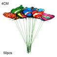 thumbnail image 2 of Gwong Decoración hogareña 50 unids PVC simulación de una sola capa mariposa barras de jardín césped decoración del hogar Gwong 21048096, 2 of 7