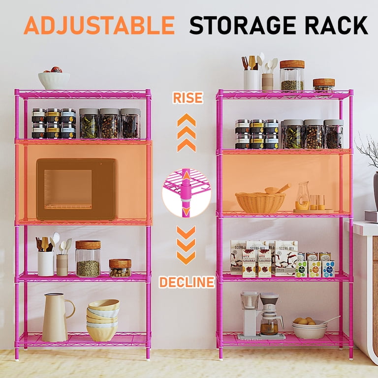 Ktaxon 5-Tier Wire Shelving Unit, Steel Storage Rack for Garage