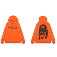 thumbnail image 1 of Sudadera con capucha informal de moda, bordado de venganza, nicho de hueso largo, cabeza de Calavera, estilo americano, ajuste suelto, High StreetNaranja 5588, 1 of 3