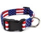 thumbnail image 1 of Collares ajustables para perros grandes, medianos y pequeños, bandera, cuadros, estampados de animales, nailon duradero, 1 of 5
