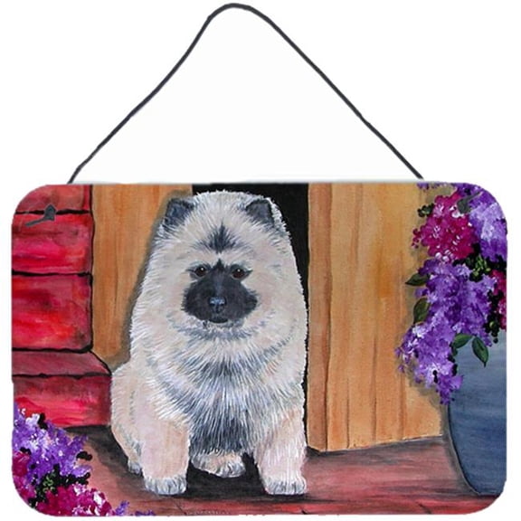 Keeshond Indoor Aluminium Metal Wall Or Door Hanging Prints