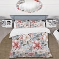 thumbnail image 2 of Designart "Love's Bloom Elegance I" Pink Floral Bedding Covert Set - Cottage Bed Set With 2 Shams, 2 of 5