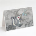 thumbnail image 1 of Skunk & Bubbles Watercolor Greeting Cards & Envelopes - Pack of 8, 1 of 1