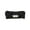 Black, variant on Embossed Bow Glossy Nylon Pencil Pouch Padded Pen Bag with Blank Label for Office Makeup Travel Storage 7.48 X 2.76 Inches
