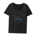 thumbnail image 2 of Camiseta de manga corta para mujer, camiseta informal para ir de compras, viajes S Yuyangstore camiseta de mujer, 2 of 8