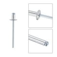 thumbnail image 3 of Unique Bargains 4mm Diameter 6mm Grip Length Silver Tone Aluminum Blind Rivets 120 Pack, 3 of 4
