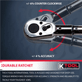 thumbnail image 5 of K-Tool 72176A 3/4" Drive 41" Long Adj Torque Wrench, 100-600 ft/lb, 5 of 8