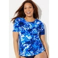 thumbnail image 3 of Swimsuits for All Women's Chlorine Resistant Swim Tee Rash Guard, 3 of 3