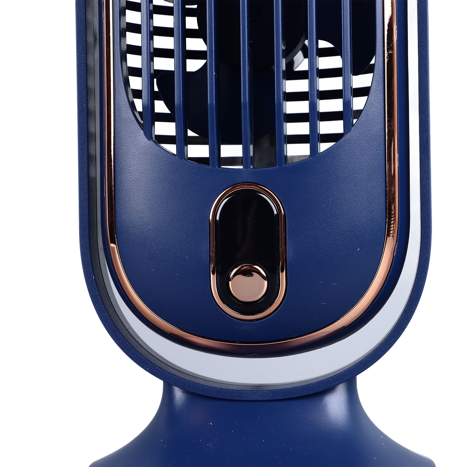 YAHHU Desktop Fan 1800mah USB Brushless Motor Oscillating Quiet 5 Speeds Desk Tower Fan for Home Car Office 10.6 inches / 27 cm Blue