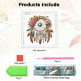 thumbnail image 3 of Floral Feather Dreamcatcher Diamond Art Painting Kit, 3 of 8