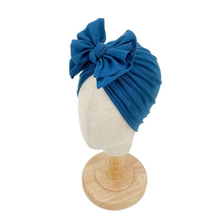 

Luethbiezx Turban Hats for Baby Vintage Bowknot Soft Head Wrap for Toddlers