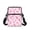 Pink Awareness Ribbon Print, variant on POLERO Crossbody Purse US Flag Running Horses Portable Crossbody Bag for Travel, Polyester Lightweight Satchel Bags