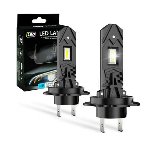 SKTMH H7 LED Headlight Bulb H7 LED Bulbs Low Beam 6500K Automotive LED Headlight Bulbs for Car Lights High Beam Halogen Replacement H7 White Headlamp High Beam LED Car Replacement (Pack of 2)