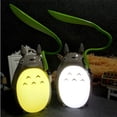 thumbnail image 5 of Lámpara de escritorio con carga USB de Totoro de dibujos animados, luz de noche creativa de doble uso (Chinchilla White Belly), 5 of 5