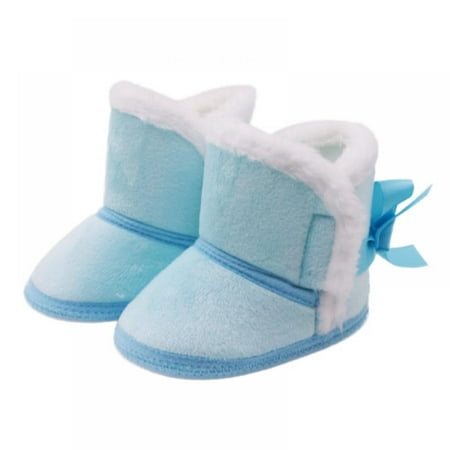 

GYRATEDREAM Prewalker Toddler Boots Premium Soft Anti-Slip Sole Warm Winter Boots for Infant Baby Girls 0-18 Months