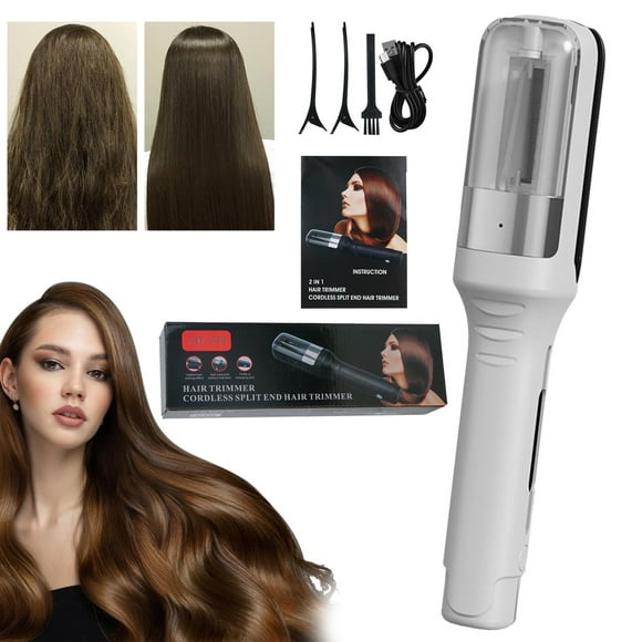 Hair Ends TrimmerHair Ends Trimmer Split Remover Dry Damaged Brittle Automatic Trim Split For Women Cordless Hair Cutting Machine
