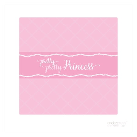 Sparkle Princess Birthday Hershey´s Chocolate Bar Wrapper Labels, 4-Pack