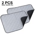 thumbnail image 1 of Paquete de 2 almohadillas para orinar para entrenamiento de cachorros y almohadillas para el parto - Esquinas redondeadas - Lavables, reutilizables - Impermeable, Protector sanitar, 1 of 5