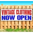 thumbnail image 1 of Vintage Clothing Now Open 13 oz Vinyl Banner With Metal Grommets, 1 of 4