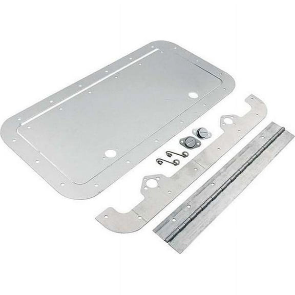 Allstar ALL18533 Access Door - 10 x 14 in Rectangle Door - Hinge/Hardware Included - Natural Aluminum - Kit