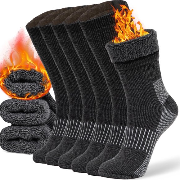 Calcetines de lana Cozia Merino para invierno negros ML para hombre y mujer