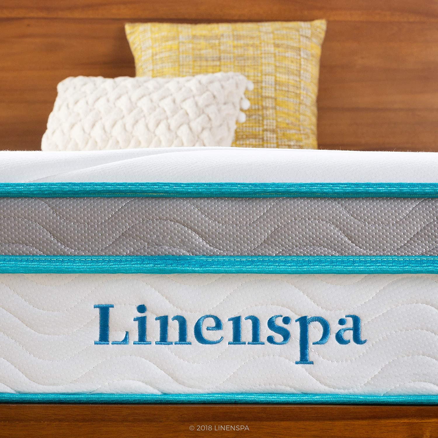 Linenspa 10 Inch Memory Foam and Innerspring Hybrid Mattress Medium Feel Queen 10 Inch Mattress Only
