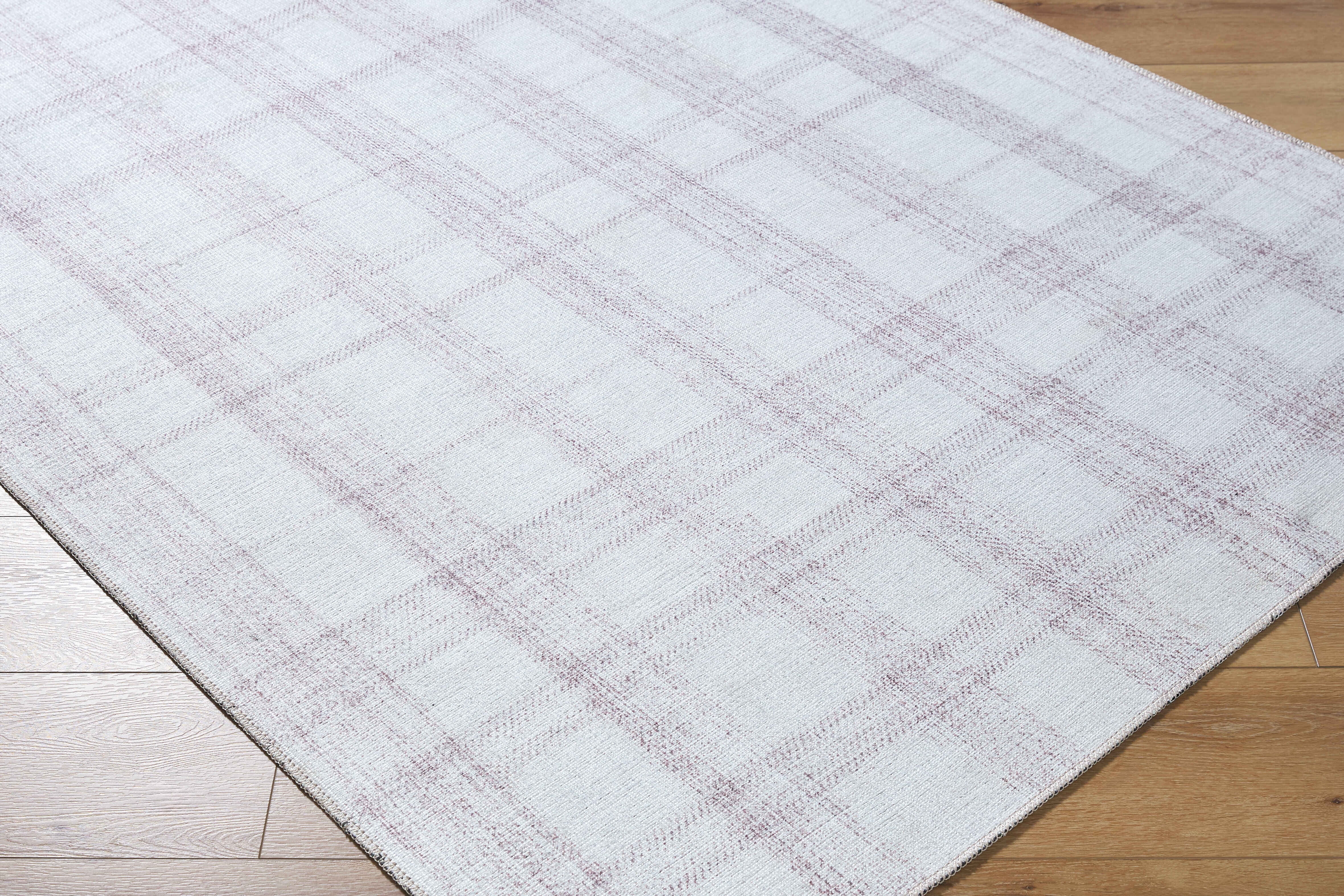 My Texas House Everyday Living Reese Natural Plaid Indoor Washable 5' x 8' Area Rug