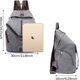 thumbnail image 2 of Mochila de lona para mujer, mochilas de lona, bolso de hombro para mujer, bolso de viaje de gran capacidad, bolso escolar vintage para viajes, escuela al aire libre, 2 of 5