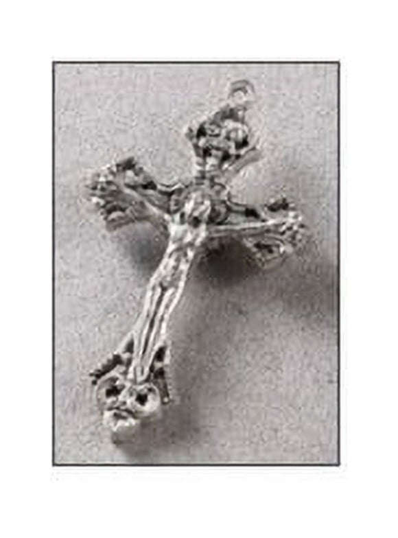 Silver Oxidized Crucifix Pendant