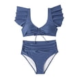 thumbnail image 4 of LYXSSBYX Swimsuits for Women Two Piece Womens Women's Bikini Set Swimwear Sexy Bra Swimwear Beachwea, 4 of 8