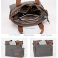 thumbnail image 2 of Crossbody Bags for Women Trendy CanvasTote Top-handle Hand Bag Multi-pocket Casual Going Out Purse Satchel, 2 of 7