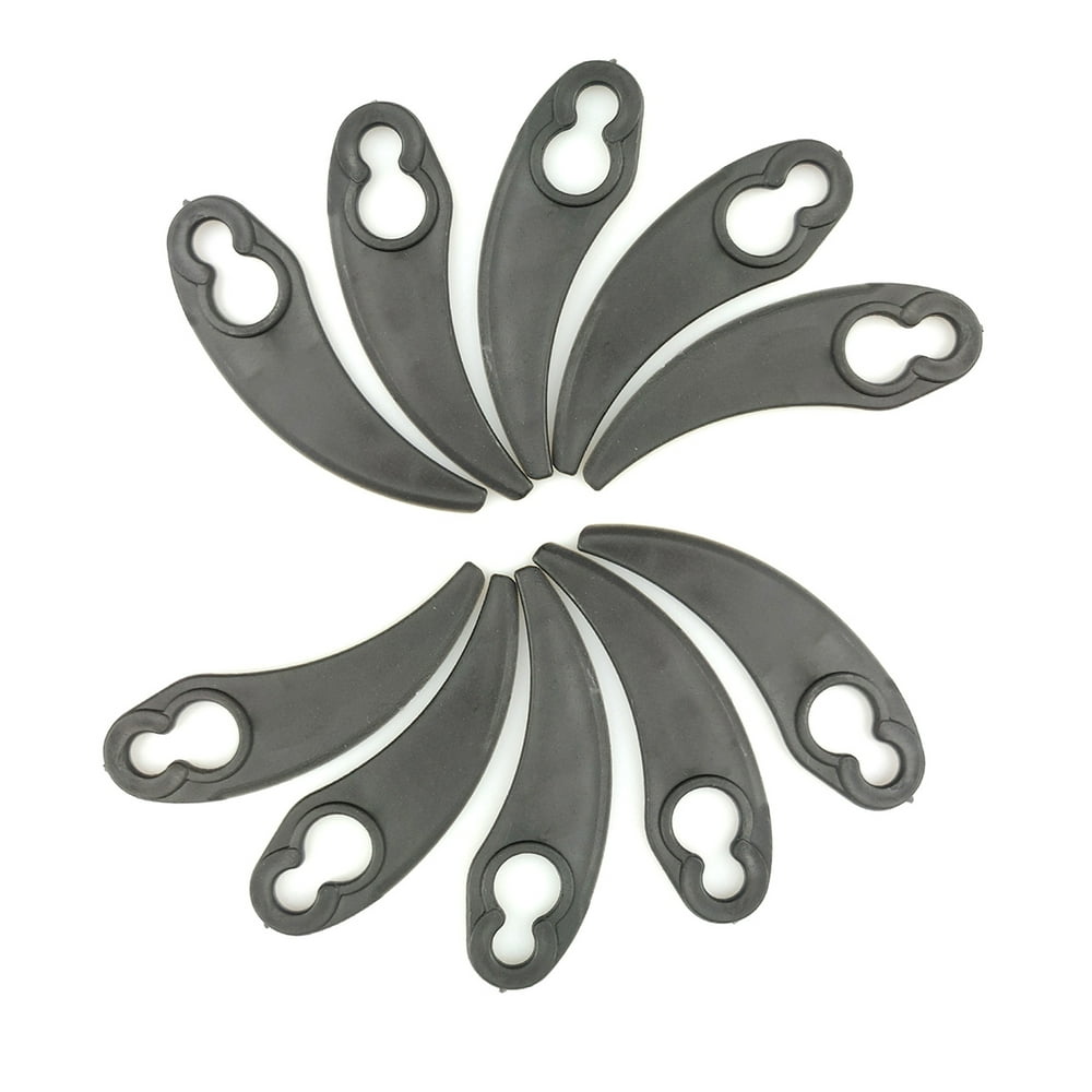 10pcs Plastic Mower Blades Garden Lawn Trimmer Accessories Lawn Mower