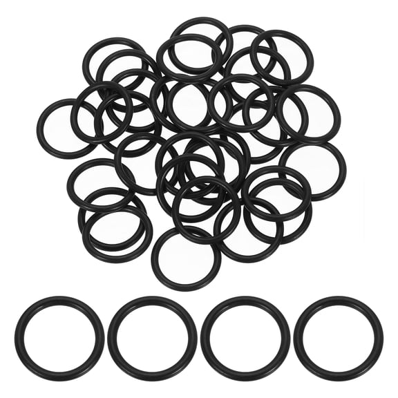 100 Pack 116 Nitrile O-rings 70 Durometer 3/4" ID, 15/16" OD, 3/32" Width Black