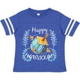 thumbnail image 3 of Inktastic Happy Hanukkah Dreidel and Laurels Boys or Girls Toddler T-Shirt, 3 of 5