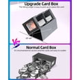 thumbnail image 6 of Miroddi MTG Card Deck Box, Trading Card Storage Box with Commander Display, PU Leather TCG Card Holder for Magic The Gathering Sports Playing Cards, 6 of 9