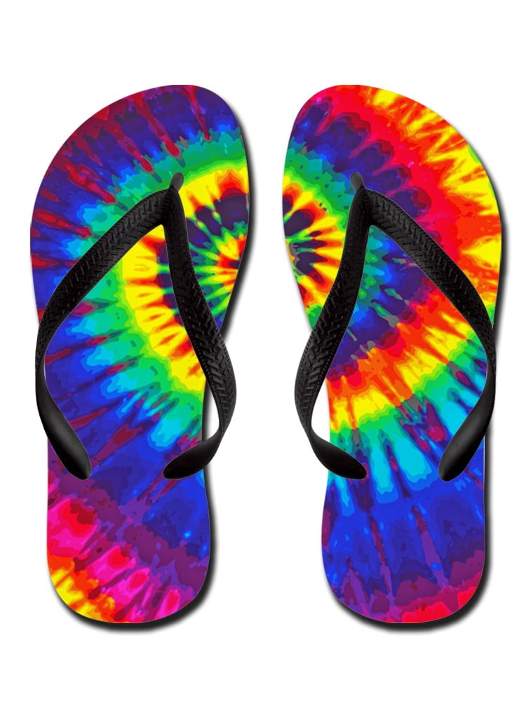 tie dye flip flops