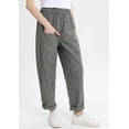 thumbnail image 3 of Women's Casual Cotton Linen Pant w/Unique Pockets Style-1 M, 3 of 5