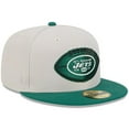 thumbnail image 3 of Men's New Era Stone/Green New York Jets 2024 Sideline Historic 59FIFTY Fitted Hat, 3 of 6