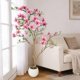 thumbnail image 1 of QinaQin Árbol artificial de magnolia con flores rosas, disponible en 4, 5 o 6 pies, ideal para decoración de hogar, oficina, hotel o interiores y exteriores, 1 of 8
