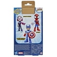 thumbnail image 4 of Marvel Spidey and His Amazing Friends Captain America: Steve Rogers Action Figure, Ages 3+, 4 of 5