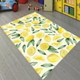thumbnail image 1 of LaModaHome Non-Slip Rug Lemon Rug: Modern Oversize Area Carpet for Kitchen & Living Room Washable Mat Child Stain Resistant Living Room Kitchen Carpet - Size: 3,3X5,9ft(100X180cm), 1 of 5
