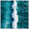 thumbnail image 1 of Picture-Tiles.com: Waves Ceramic Tile Wall Mural WAL501169-55M. 30"W x 30"H using (25) 6" x 6" Ceramic Tiles-Satin Finish, 1 of 3