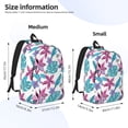 thumbnail image 2 of Disketp Hawaiian Style print Canvas Backpack Lightweight Travel Daypack Student Rucksack Laptop Backpack-Small, 2 of 5