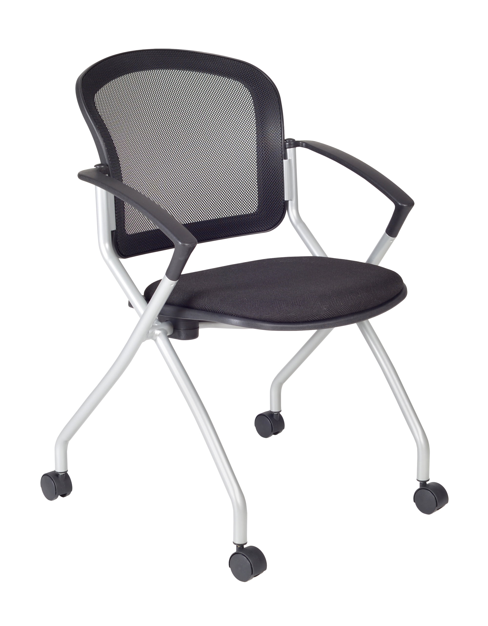 60" x 24" Kobe Mobile Training Table- Maple & 2 Cadence Chairs- Black