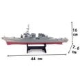 thumbnail image 3 of 2X Guided Missile Destroyer Ship Model Static Toys with Display Stand Warship Model DIY Educational Toys Children Gift, 3 of 6