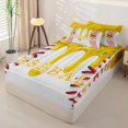 thumbnail image 3 of Homewish Baseball Ice Cream Zipper Full Size Comforter Sets with Fitted Sheet and 2 Pillowcases for Kids, Cartoon Dount Dessert Zipper Bedding Set, Stars Reversible, 4-Piece, 3 of 6