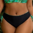 thumbnail image 4 of Traje de baño de 2 piezas para mujer, trajes de baño para mujer, traje de baño de moda para mujer de talla grande, traje de baño estampado con tirantes, traje de baño con abertura lateral, traje de ba, 4 of 8