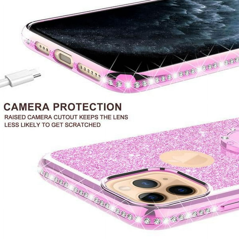Apple iPhone 11 Pro Max Case Bling Rhinestone, Hot Pink