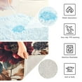 thumbnail image 4 of 2 Piece Soft Bathroom Rug Set Burgundy Hydrangeas Bath Mat and U-Shaped Toilet Contour Rug (16"x24"+20"x24"), 4 of 8